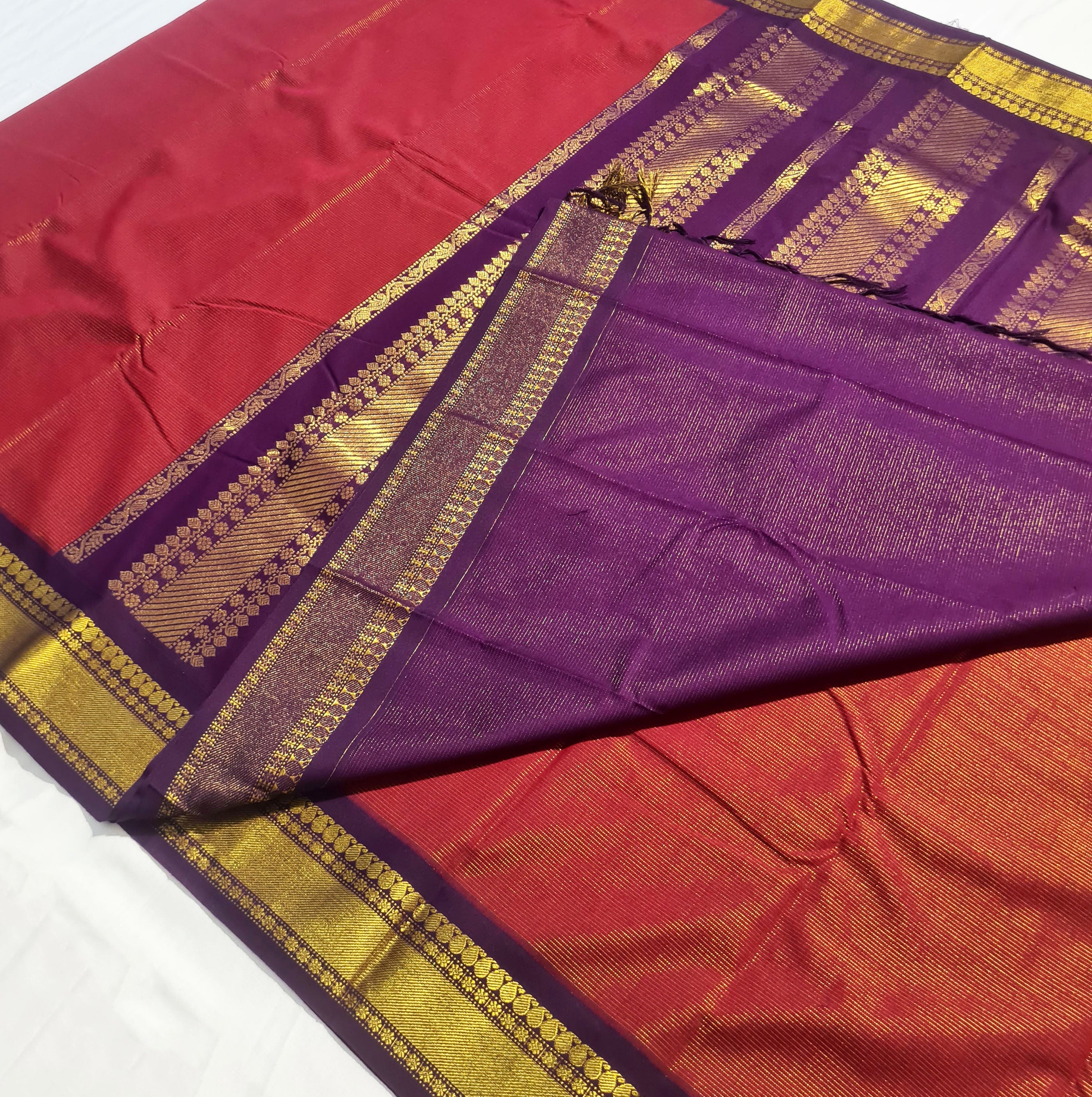 Kanchipuram Agarlic Cotton Sarees