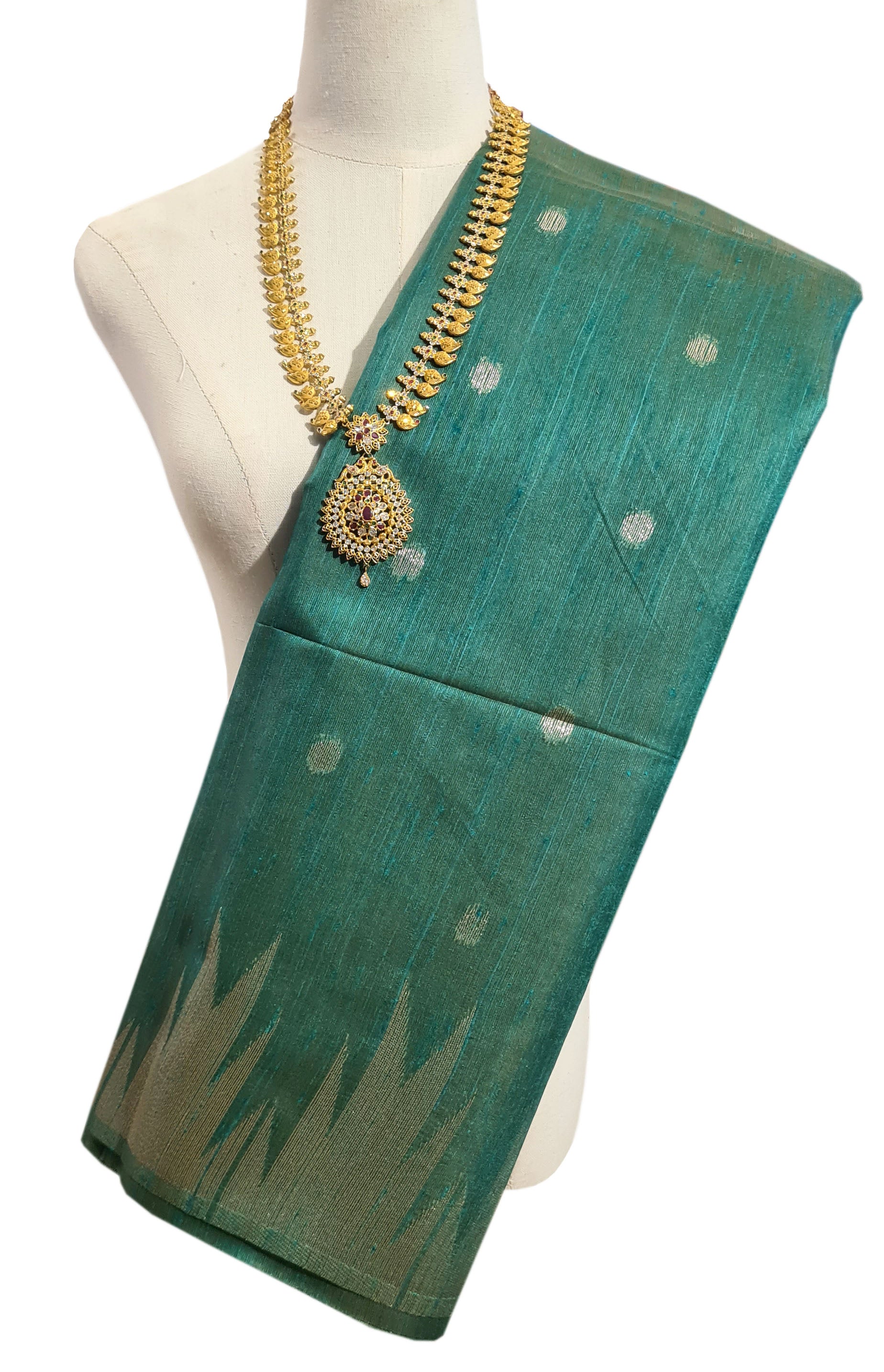 Semi Tussar Antic Design Sarees