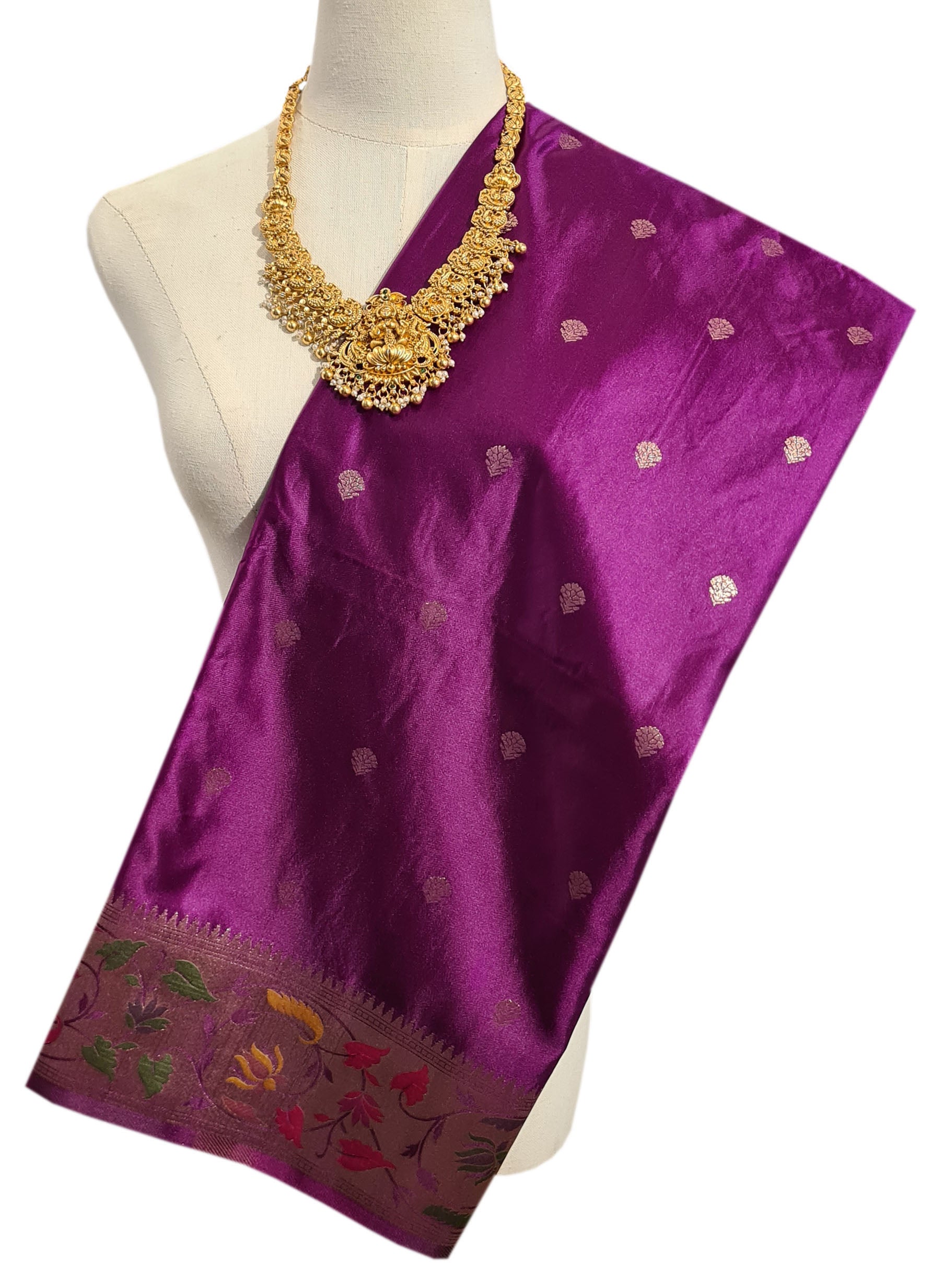 Bengaluru Crape Antic Silk Meena Sarees