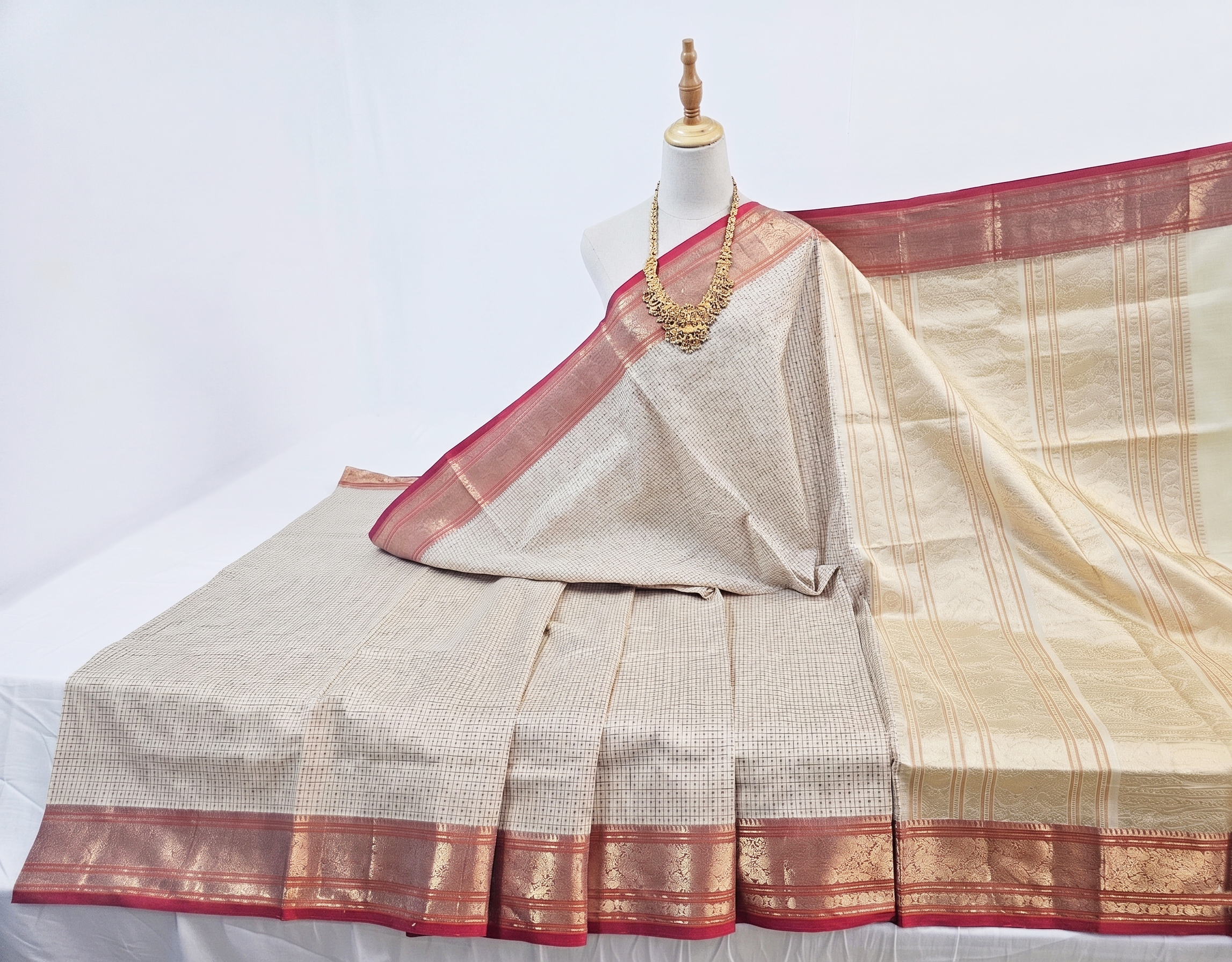 Kanchipuram Pure Silk Cotton Saree