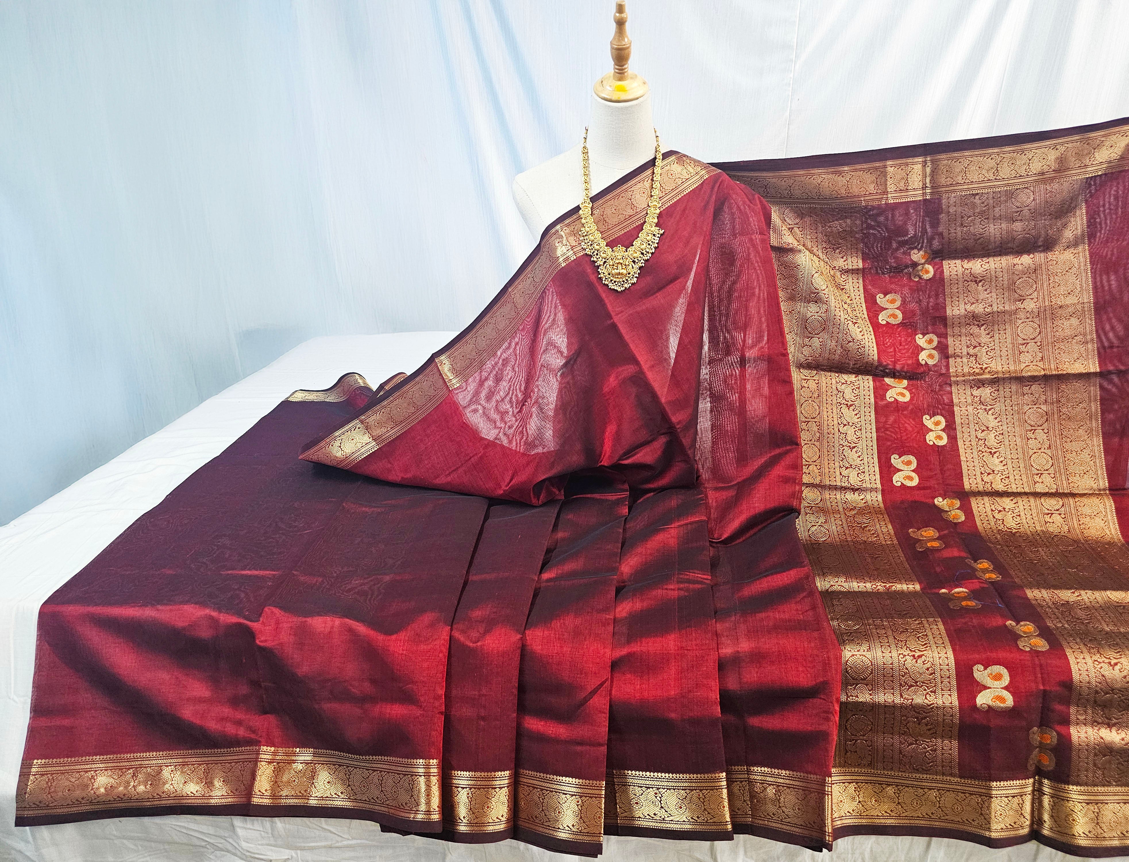 Kanchipuram Pure Silk Cotton Saree