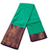 Kanchi Vegan Silk Saree With Contrast Blouse and Rich Jari Pallu