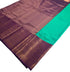 Kanchi Vegan Silk Saree With Contrast Blouse and Rich Jari Pallu