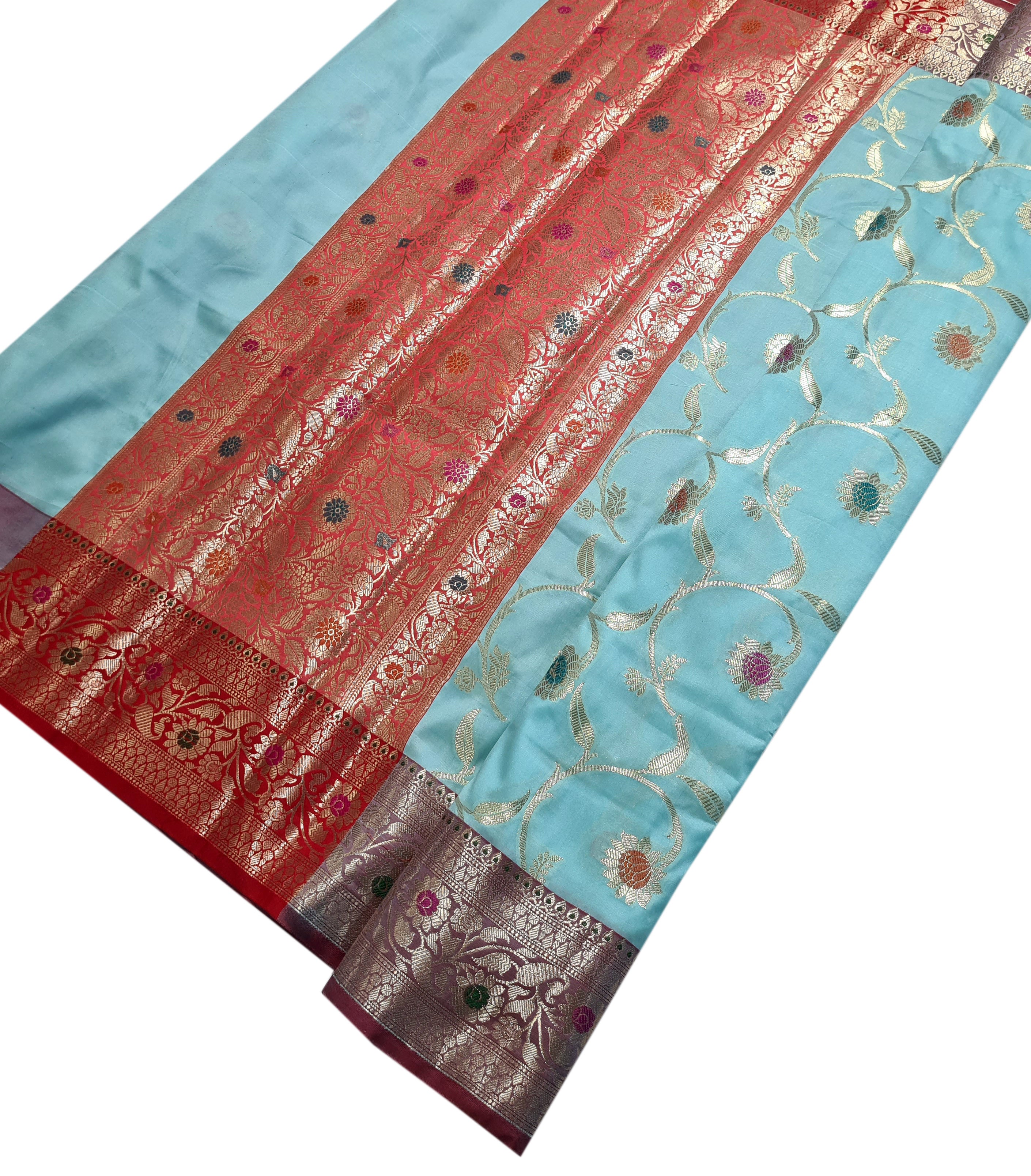 Banarasi Katan Jaal Silk Sarees