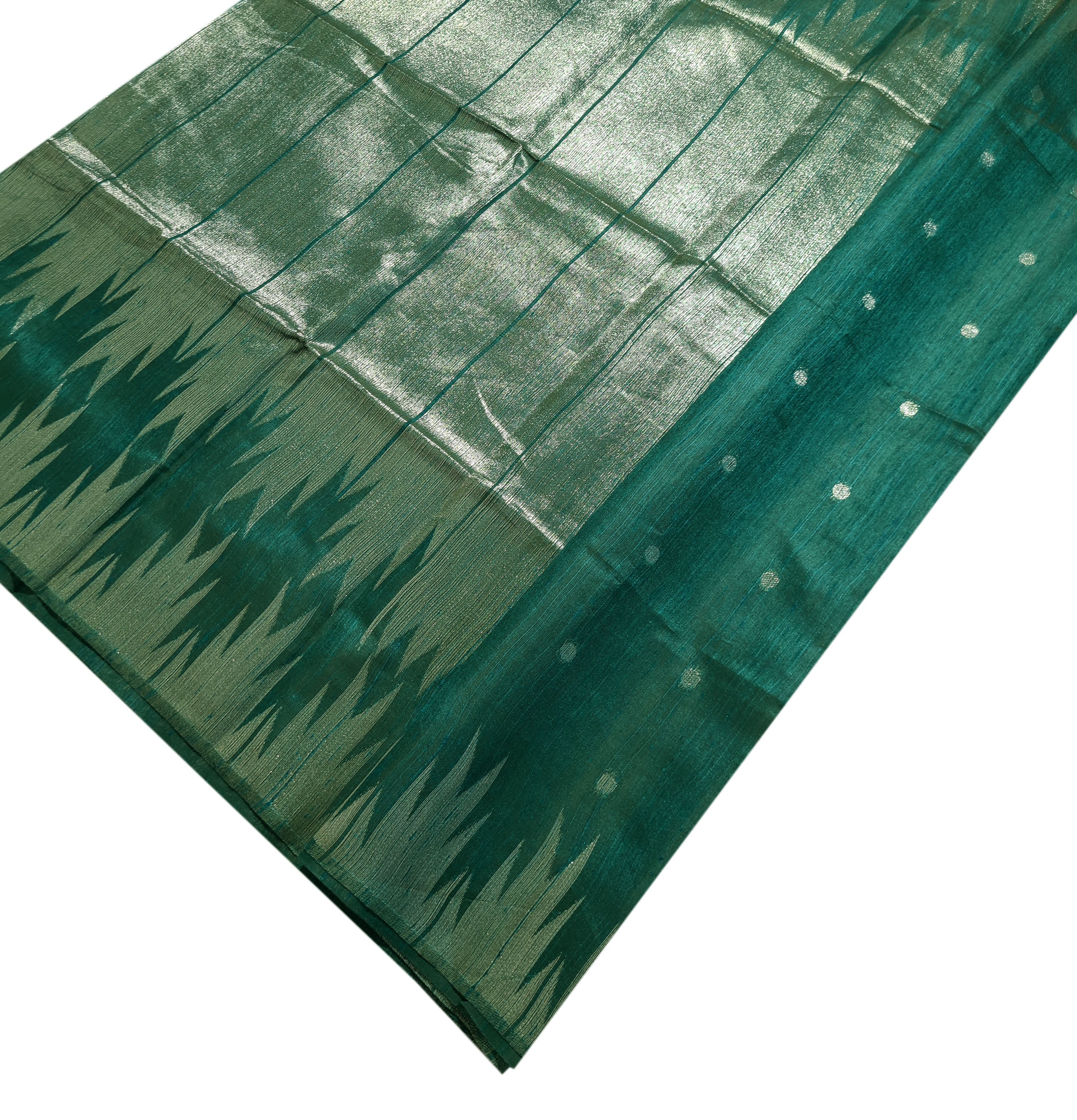 Semi Tussar Antic Design Sarees