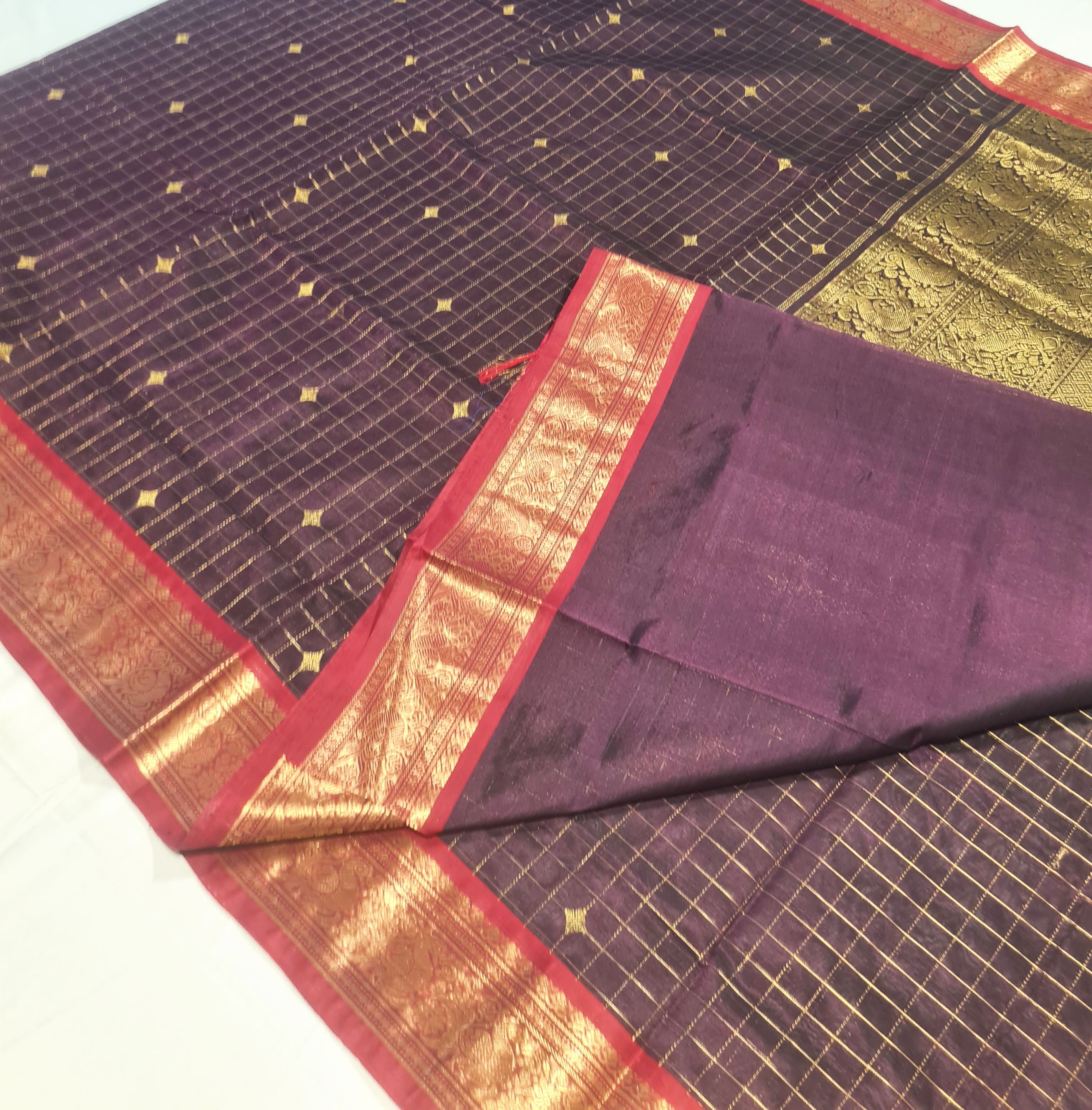 Kanchipuram Pure Silk Cotton Saree