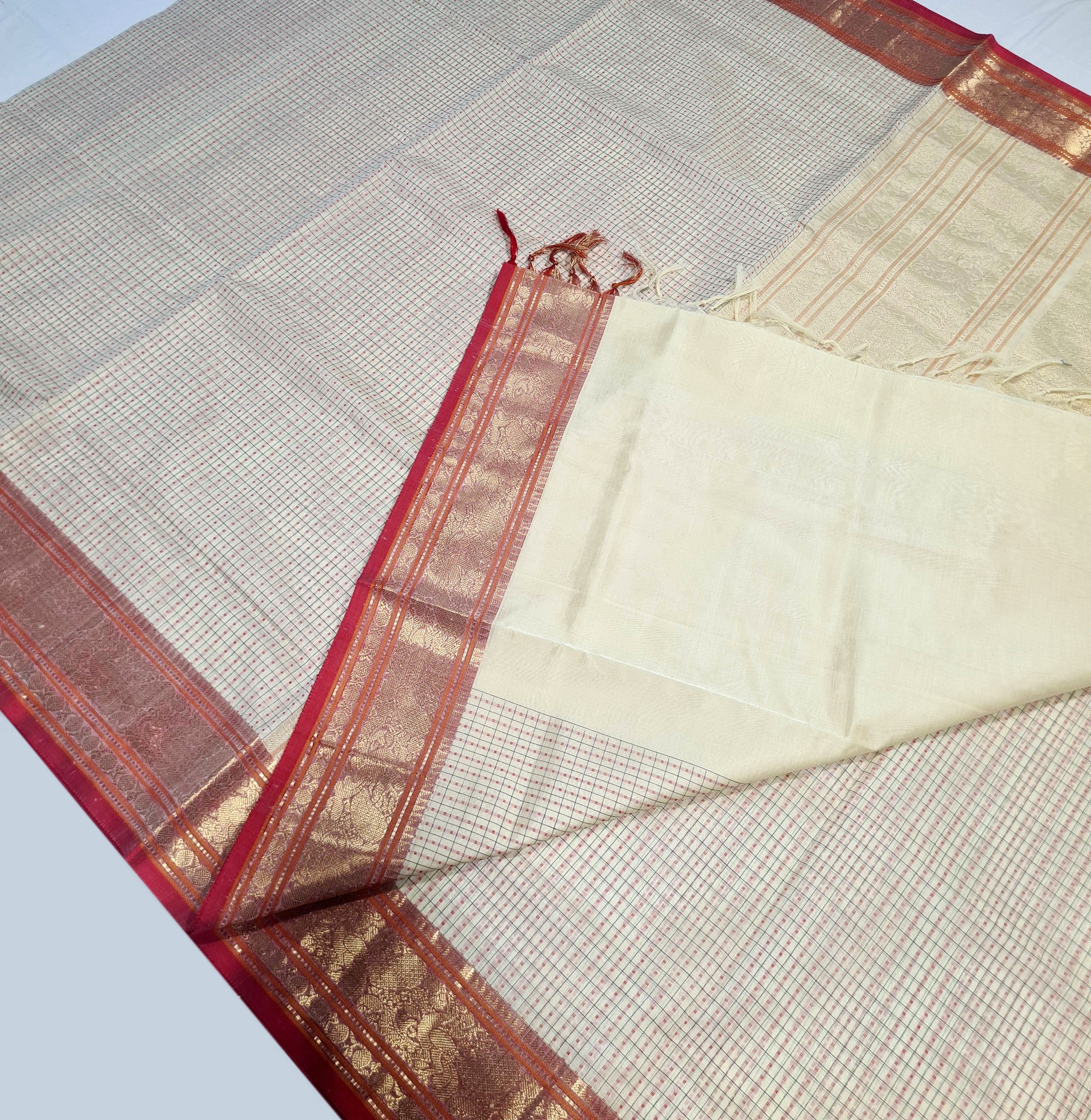 Kanchipuram Pure Silk Cotton Saree