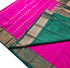 Kanchi Vegan Silk Saree With Contrast Blouse and Rich Jari Pallu