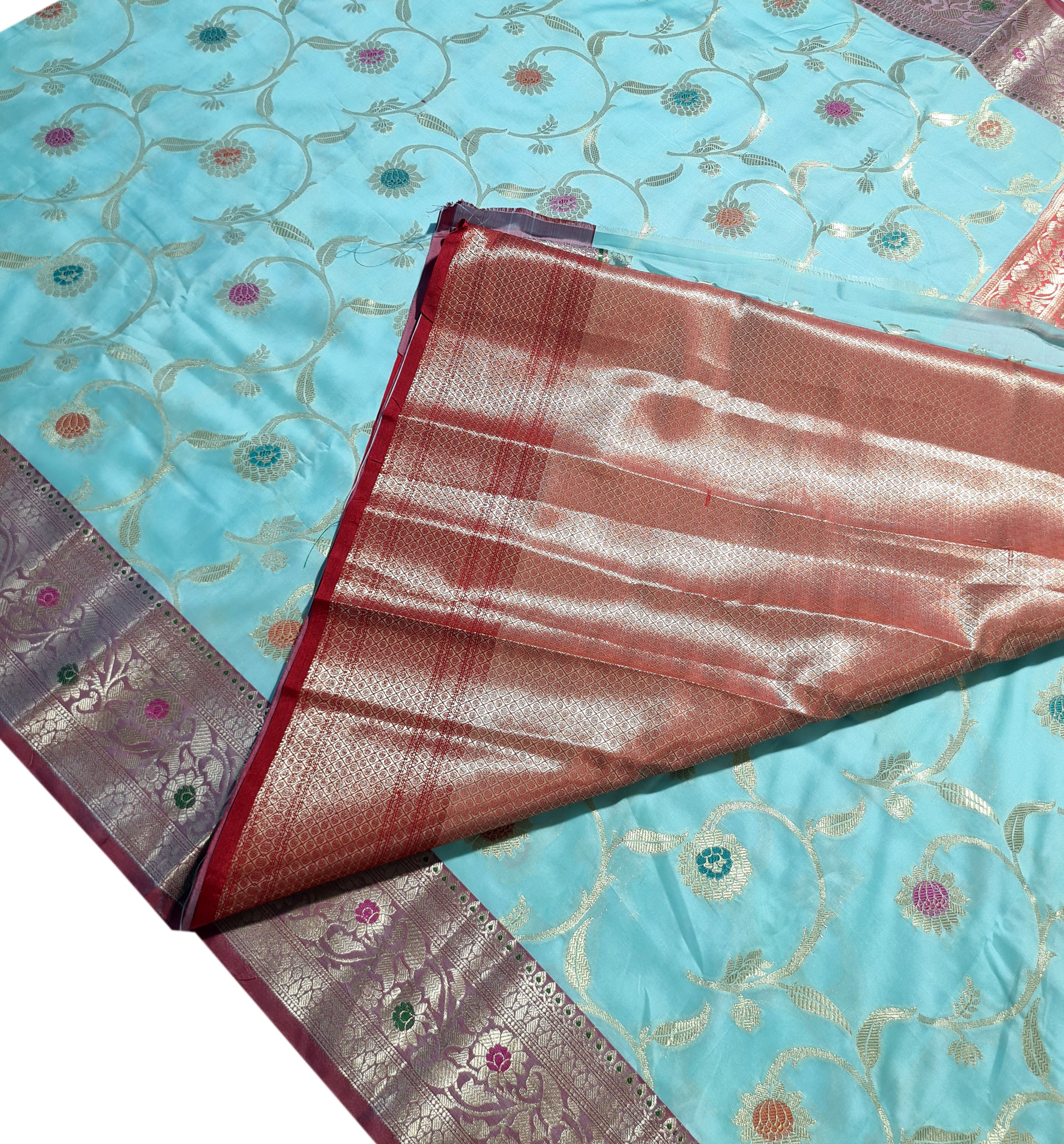 Banarasi Katan Jaal Silk Sarees
