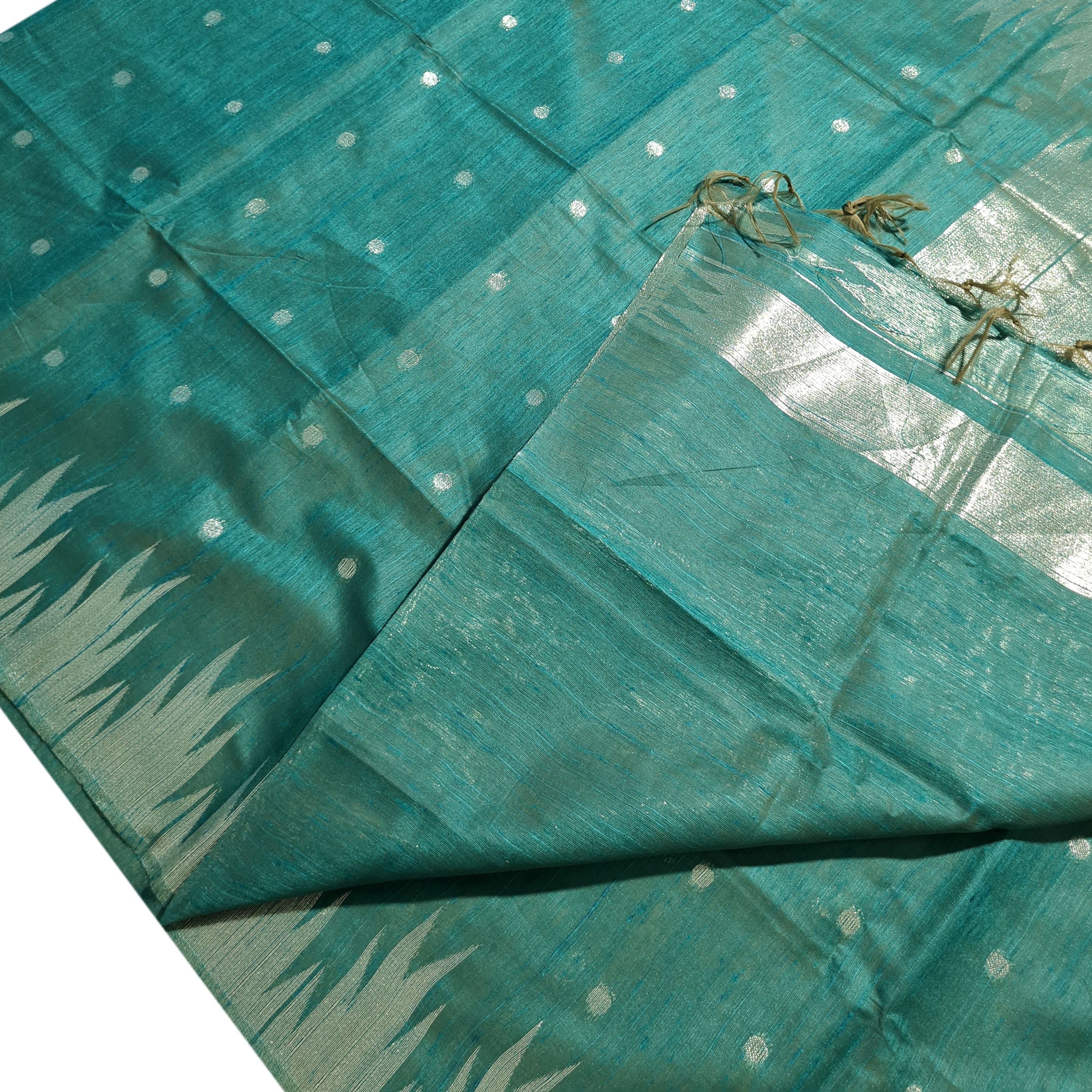 Semi Tussar Antic Design Sarees