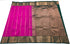 Kanchi Vegan Silk Saree With Contrast Blouse and Rich Jari Pallu