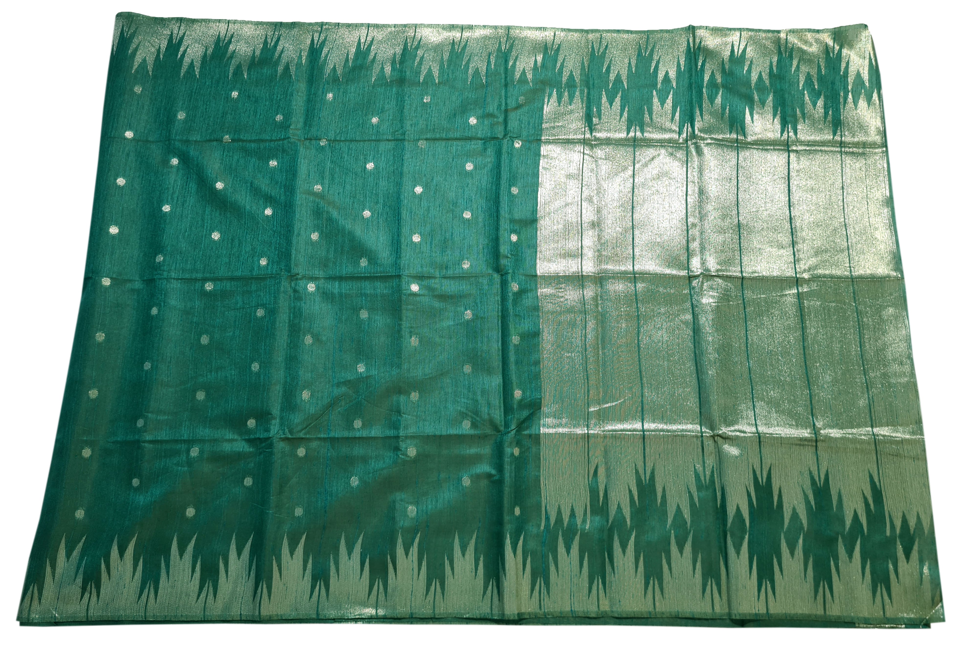 Semi Tussar Antic Design Sarees