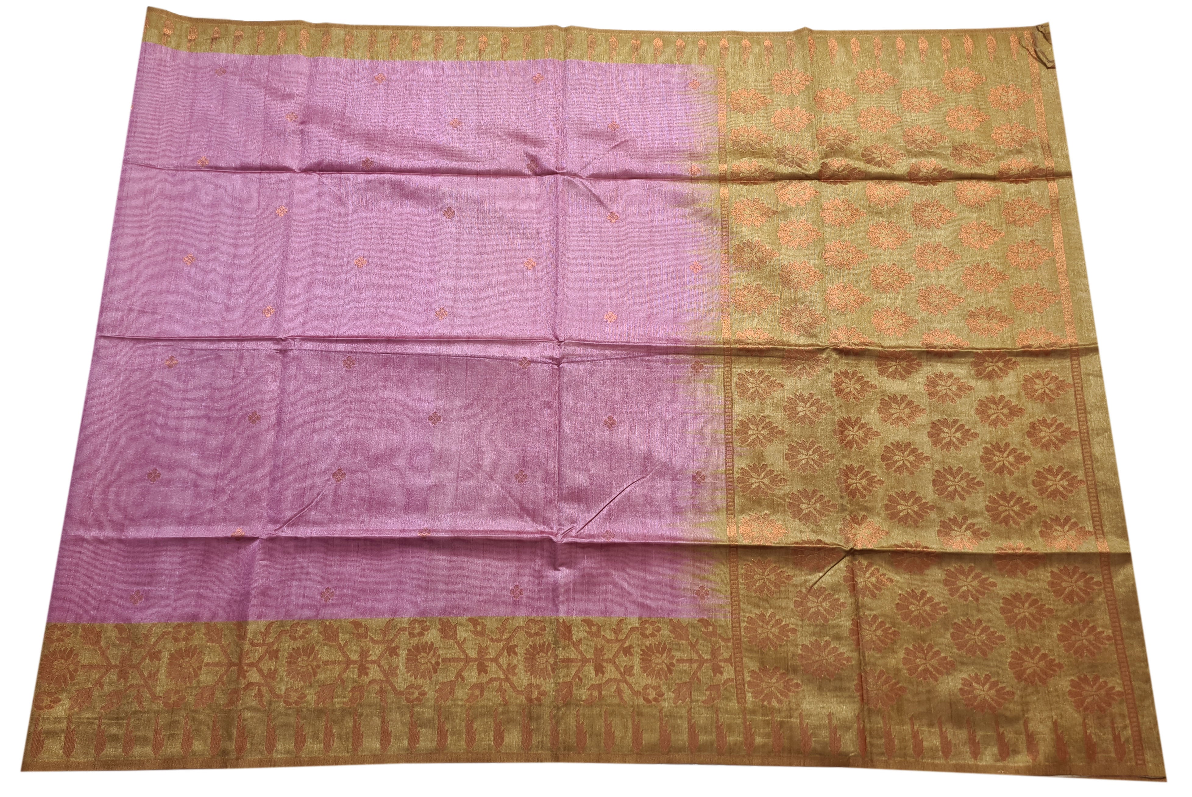 Semi Tussar Antic Design Sarees