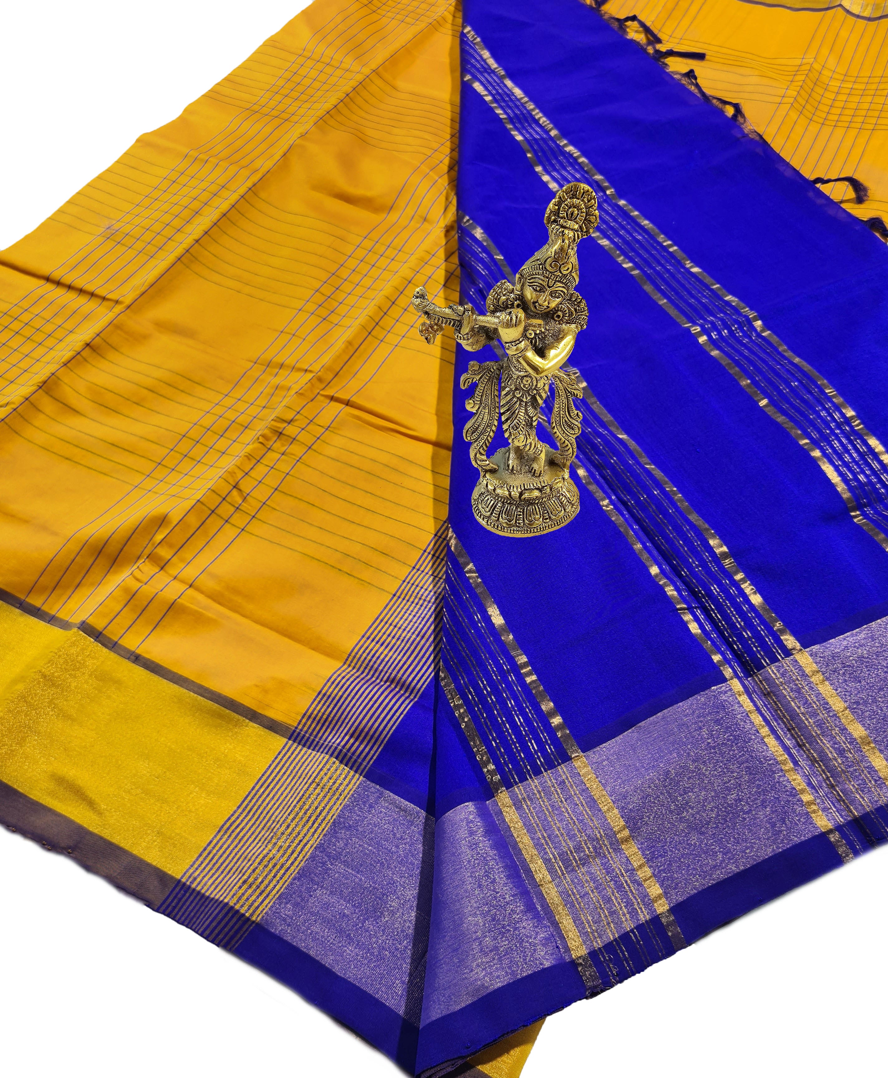 Kanchipuram Pure Silk Cotton Saree with Blouse