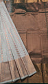 Kanchi Vegan Silk Saree With Contrast Blouse and Rich Jari Pallu
