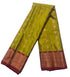 Kanchi Vegan Silk Saree With Contrast Blouse and Rich Jari Pallu