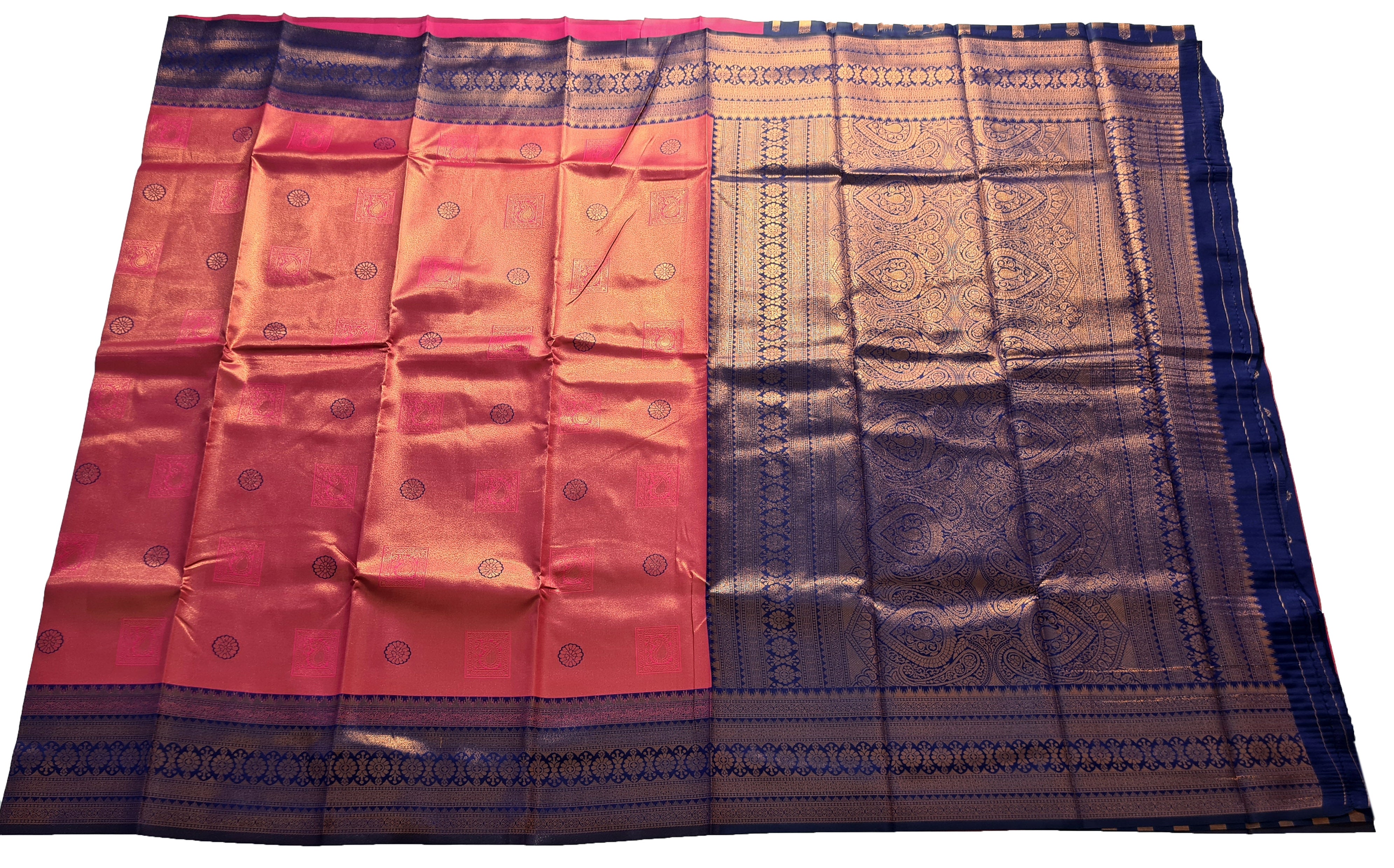 Antique Zari Butta Silk Saree