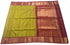 Kanchi Vegan Silk Saree With Contrast Blouse and Rich Jari Pallu