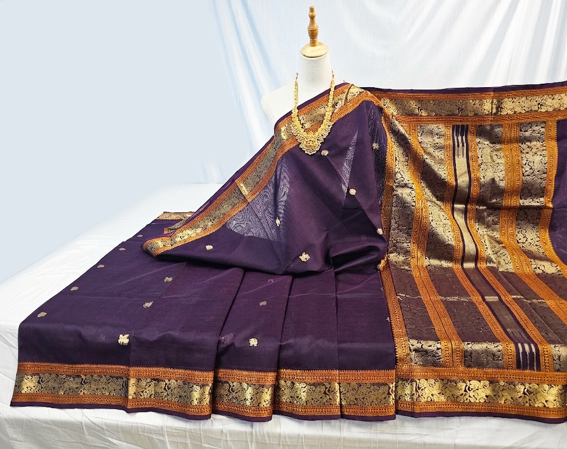 Kanchipuram Pure Silk Cotton Saree