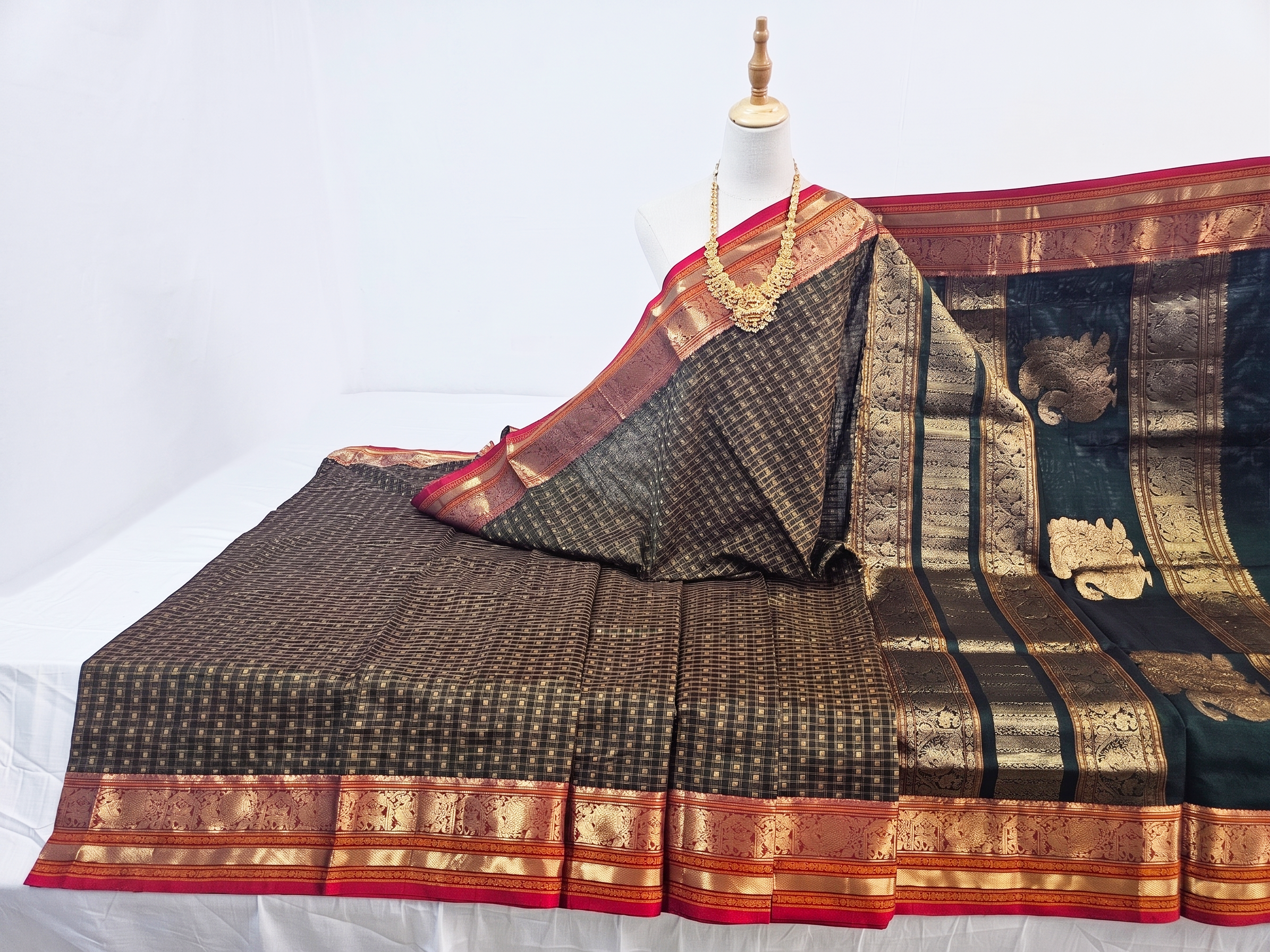 Kanchipuram Pure Silk Cotton Saree