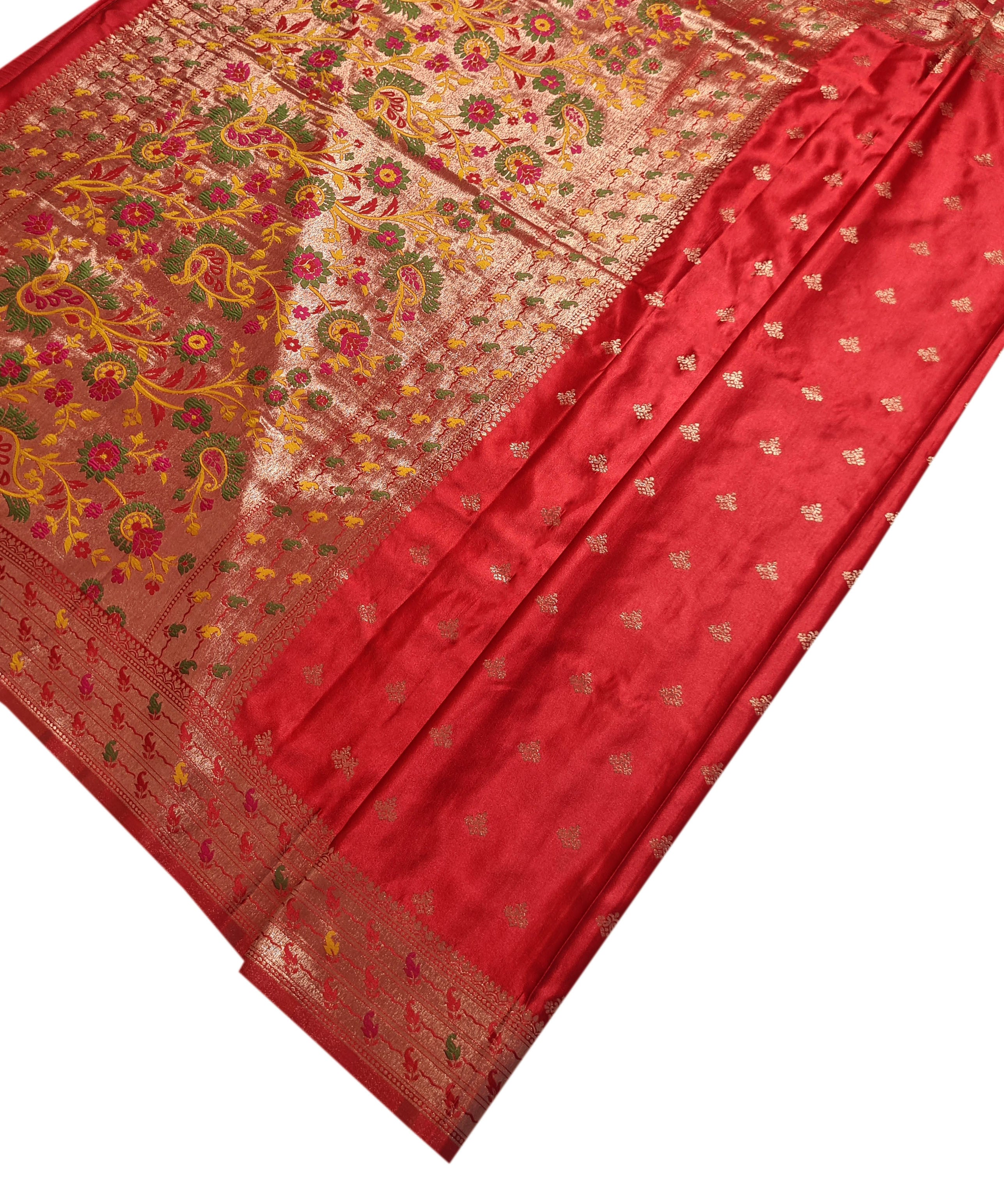 Bengaluru Crape Antic Silk Meena Sarees