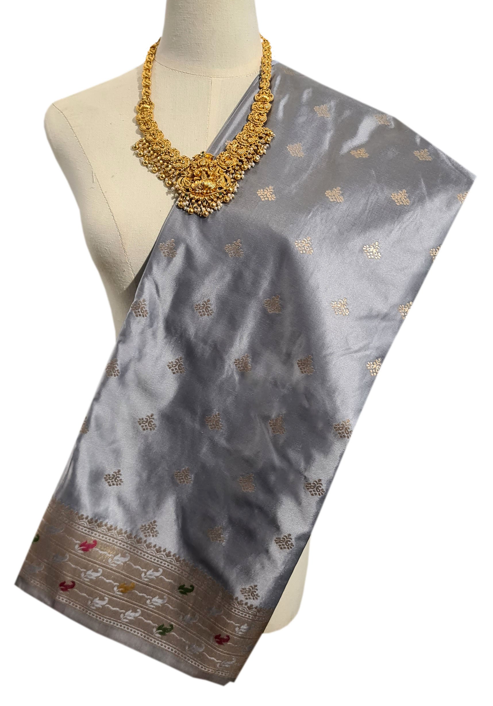 Bengaluru Crape Antic Silk Meena Sarees