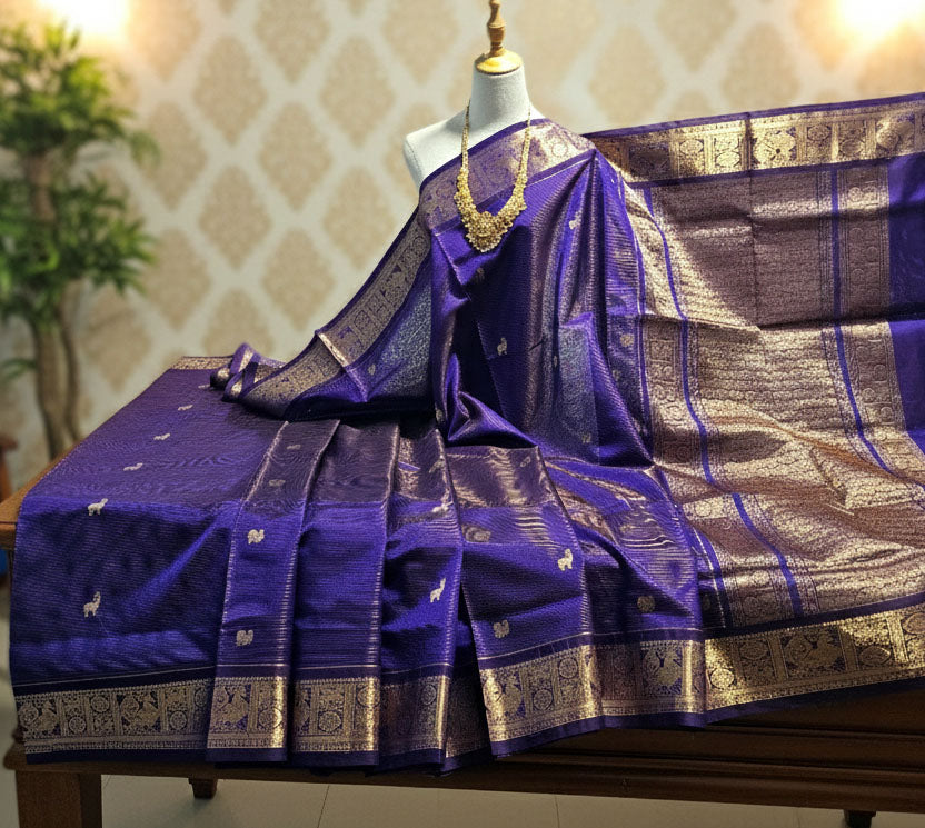 Kanchipuram Pure Silk Cotton Saree