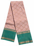 Kanchi Vegan Silk Saree With Contrast Blouse and Rich Jari Pallu