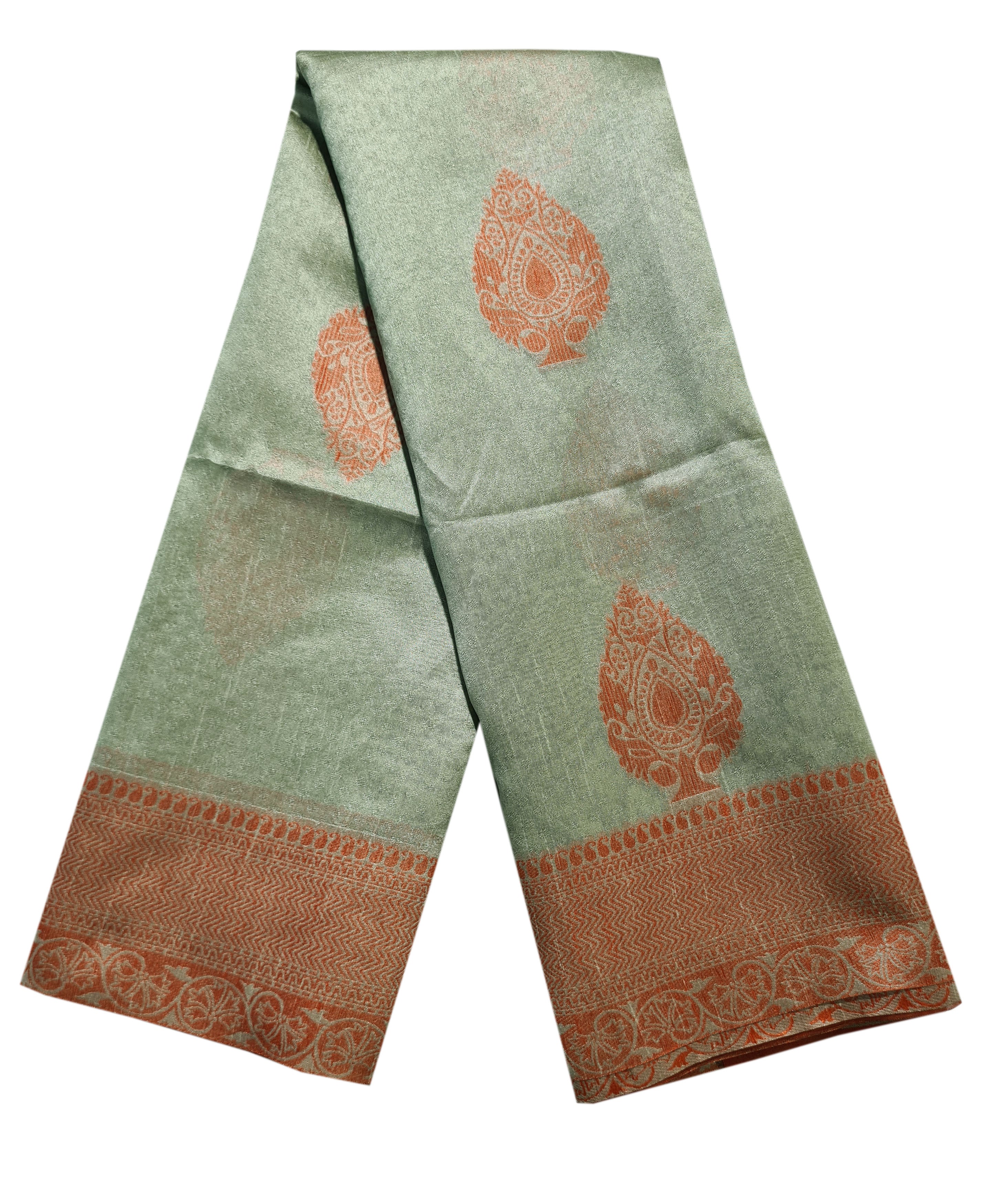 Semi Tussar Antic Design Sarees