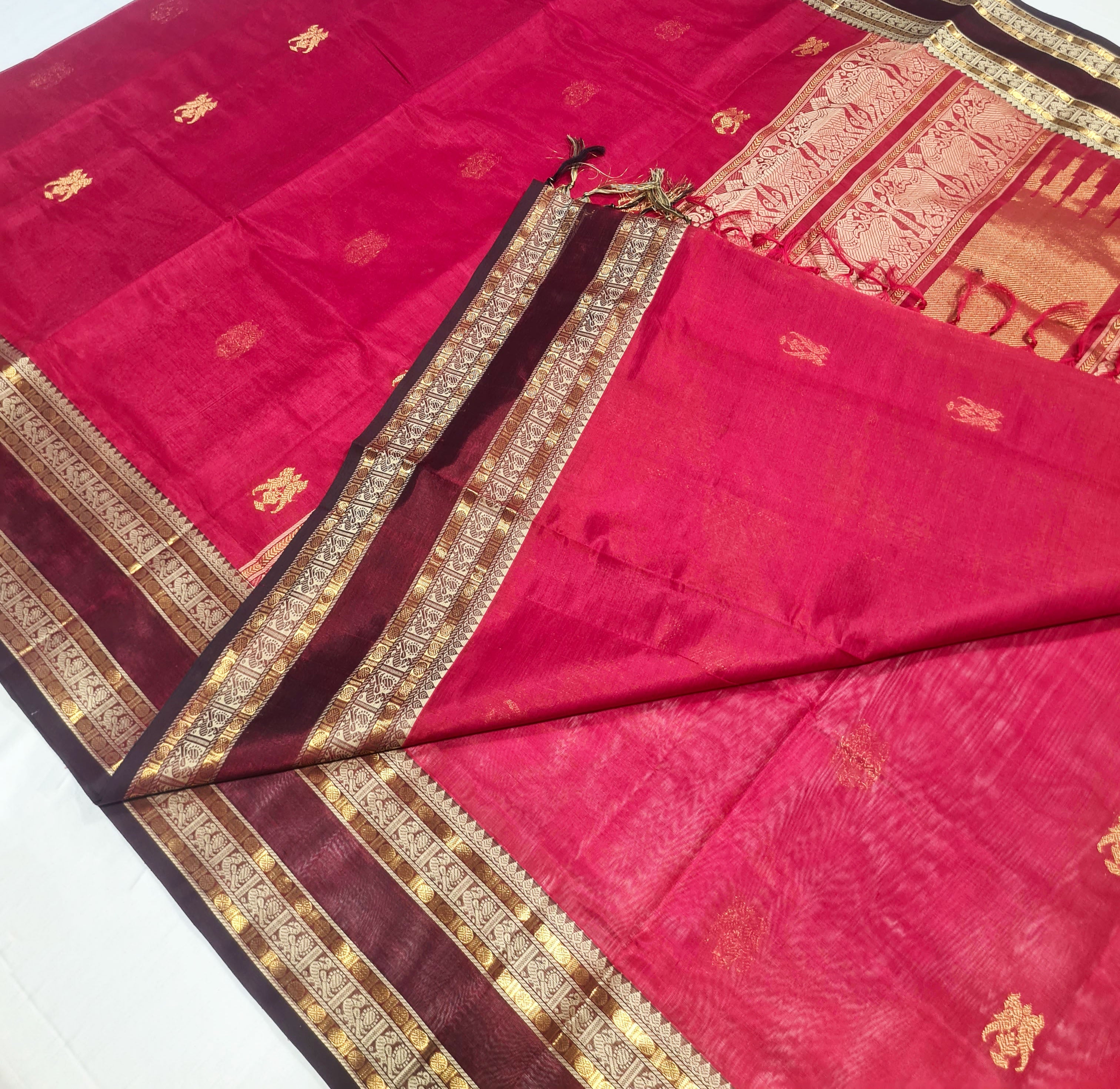 Kanchipuram Pure Silk Cotton Saree