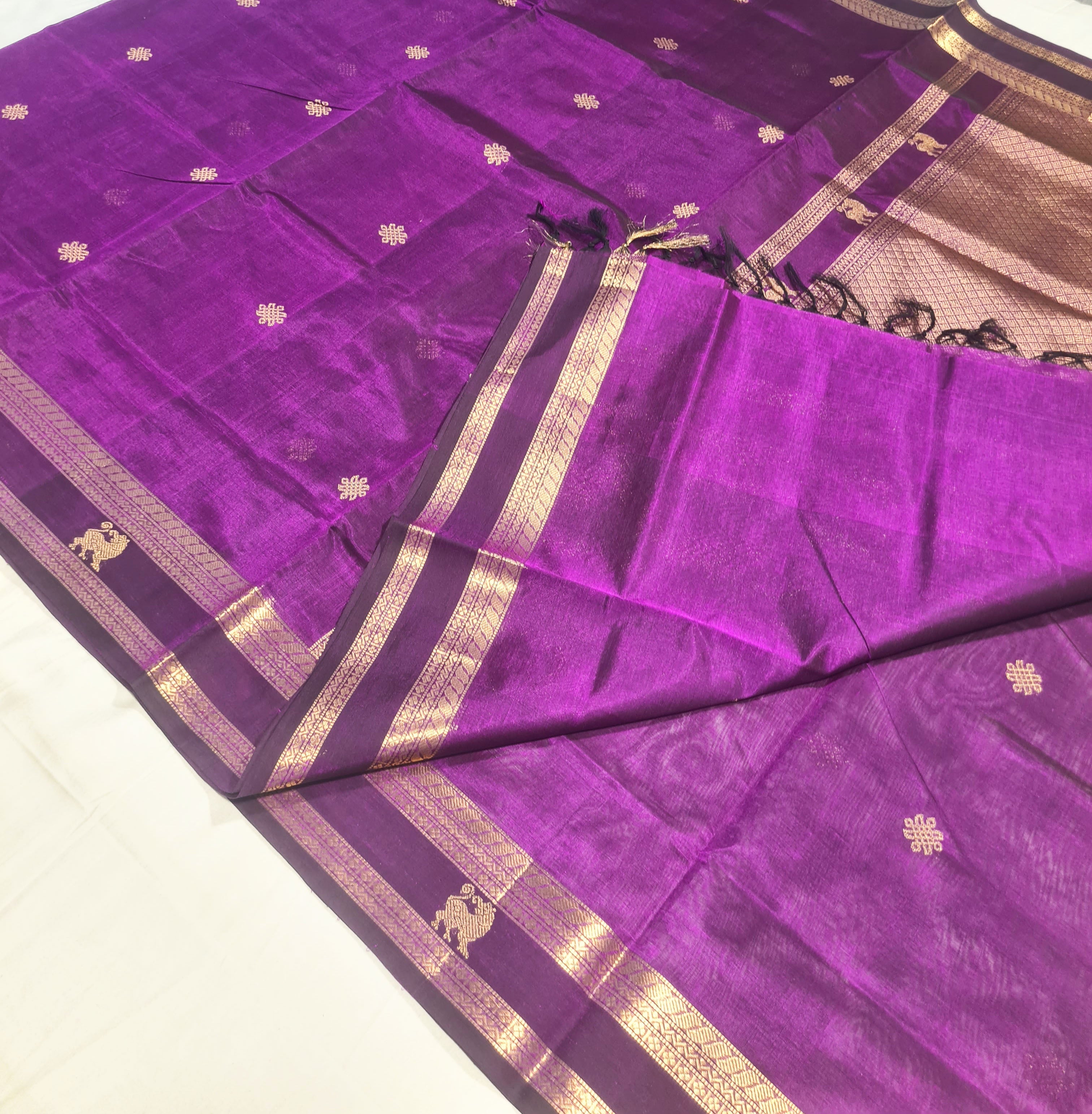 Kanchipuram Pure Silk Cotton Saree