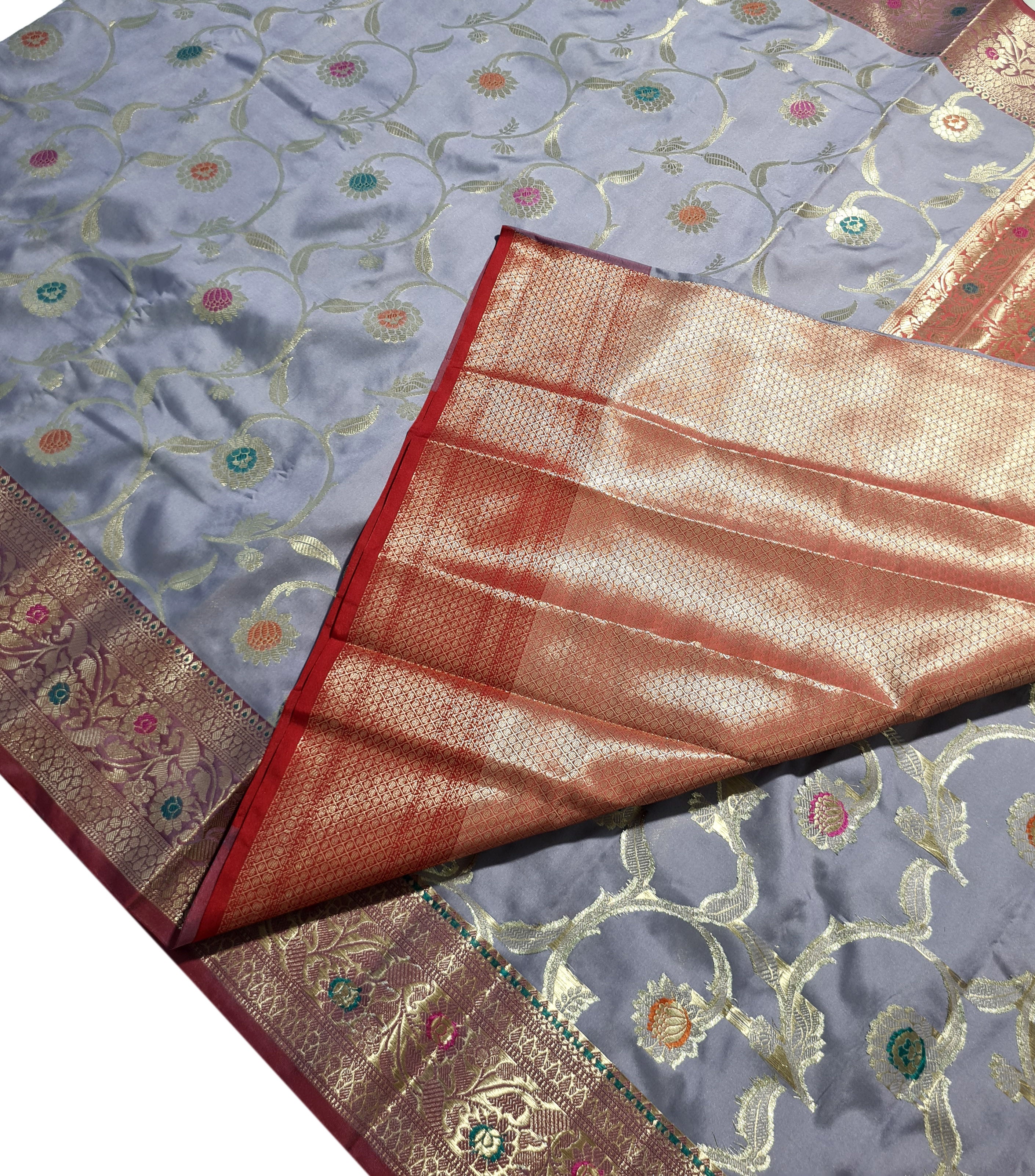 Banarasi Katan Jaal Silk Sarees