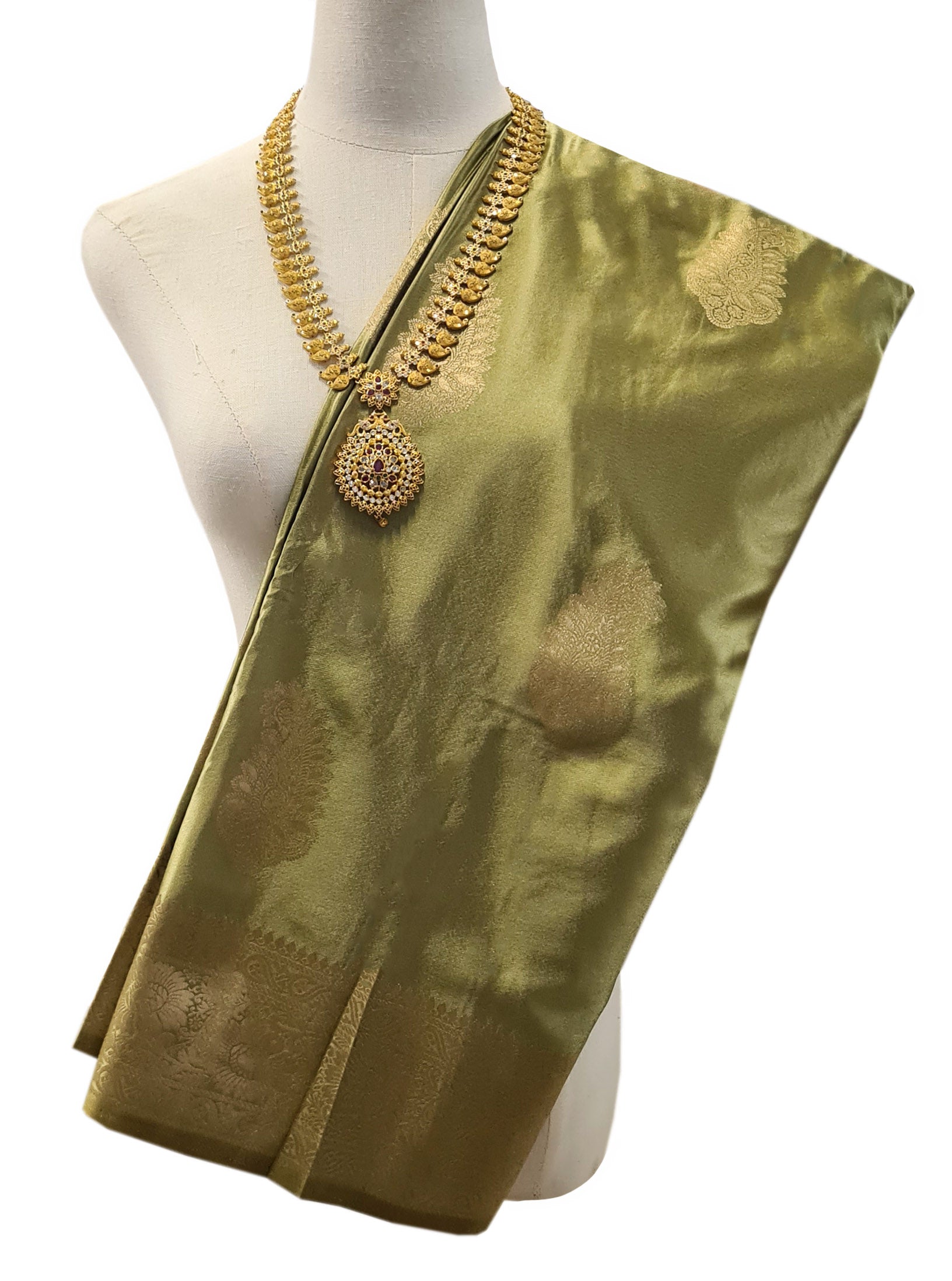 Bengaluru Crape Antic Silk Meena Sarees