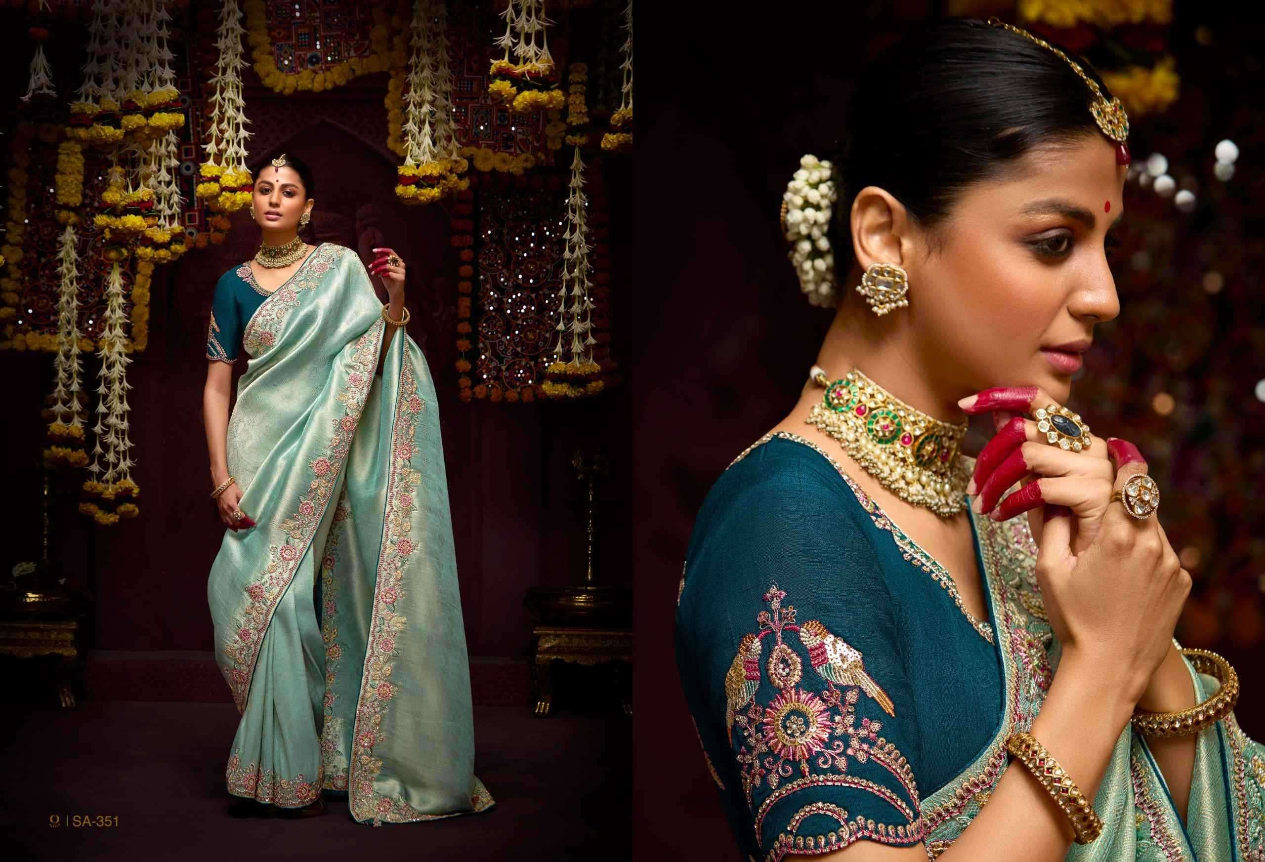 Kimora Presents Prasang 341 To 351 Pure Banarasi Kanjivaram Sarees Collections