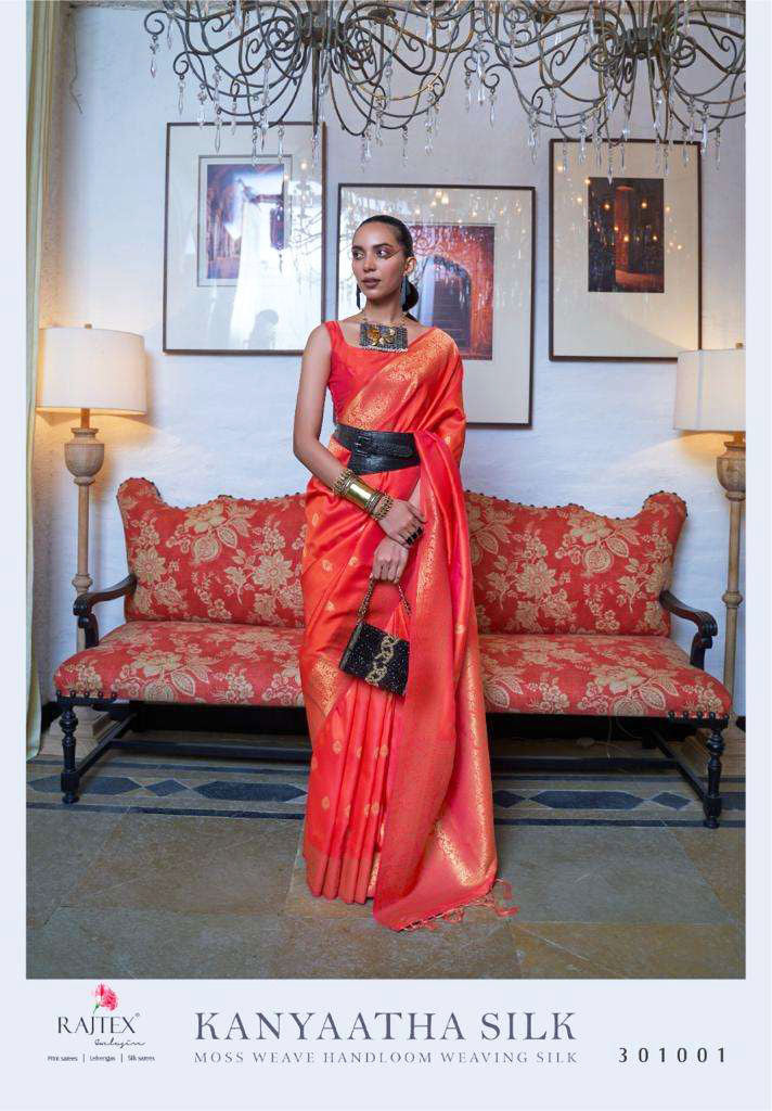 Rajtex Kanyaatha Silk Series 301001-301006 Weaving Silk Saree