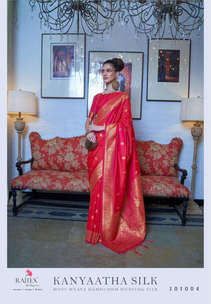 Rajtex Kanyaatha Silk Series 301001-301006 Weaving Silk Saree