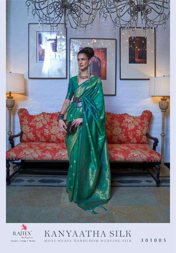 Rajtex Kanyaatha Silk Series 301001-301006 Weaving Silk Saree