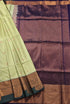 Kanchi Vegan Silk Saree With Contrast Blouse and Rich Jari Pallu