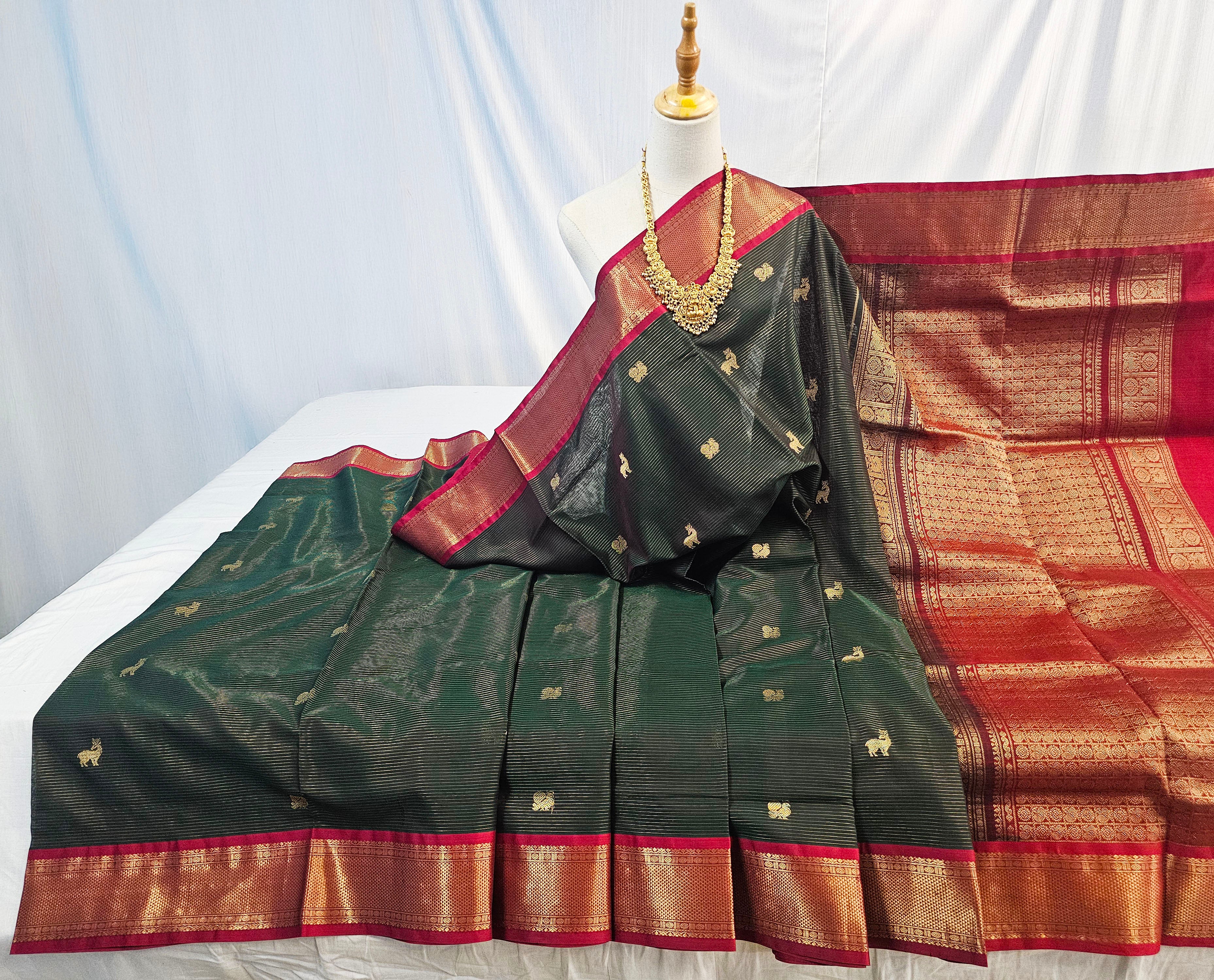 Kanchipuram Pure Silk Cotton Saree