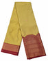 Kanchi Vegan Silk Saree With Contrast Blouse and Rich Jari Pallu