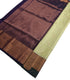 Kanchi Vegan Silk Saree With Contrast Blouse and Rich Jari Pallu
