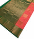 Kanchi Vegan Silk Saree With Contrast Blouse and Rich Jari Pallu