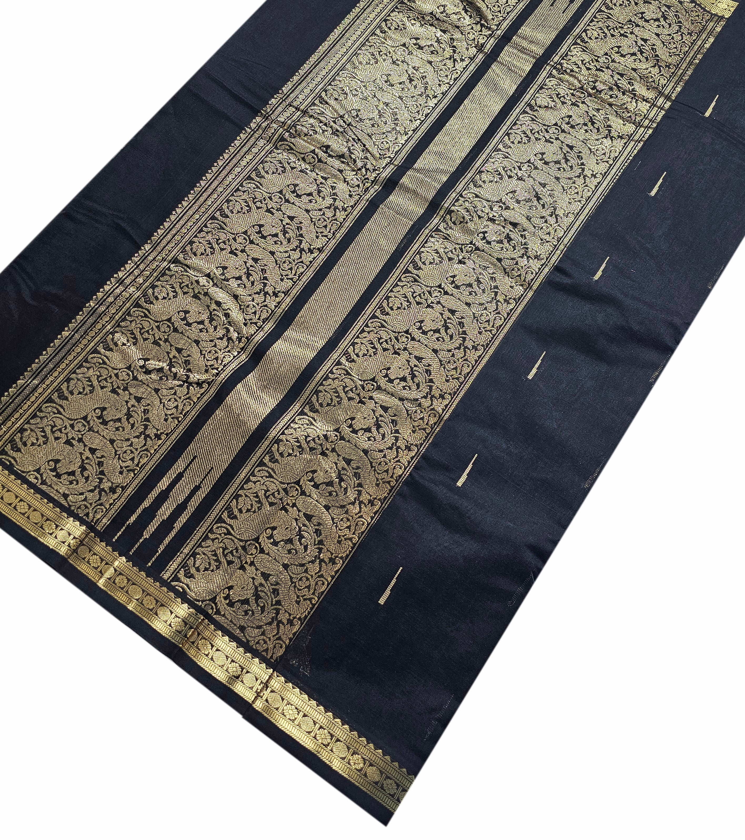 Kanchipuram Rich pallu Cotton Saree