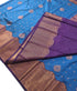 Kanchi Vegan Silk Saree With Contrast Blouse and Rich Jari Pallu
