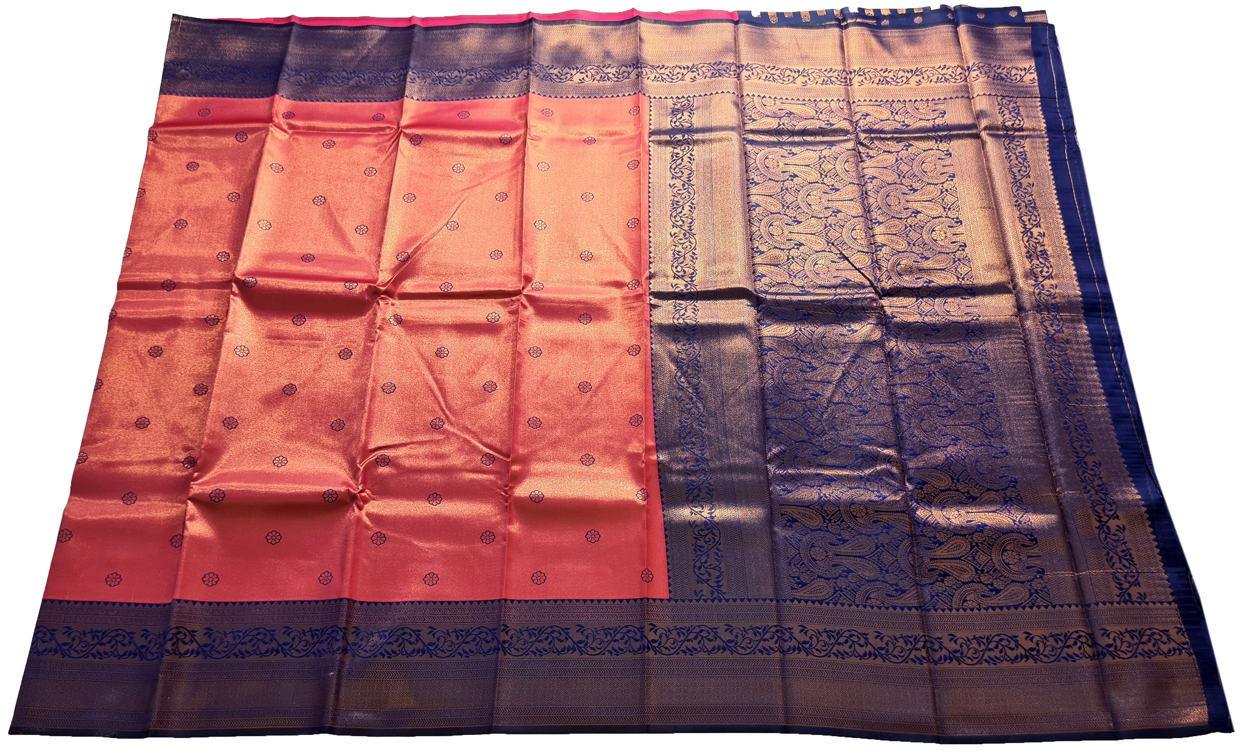 Antique Zari Butta Silk Saree