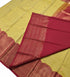 Kanchi Vegan Silk Saree With Contrast Blouse and Rich Jari Pallu