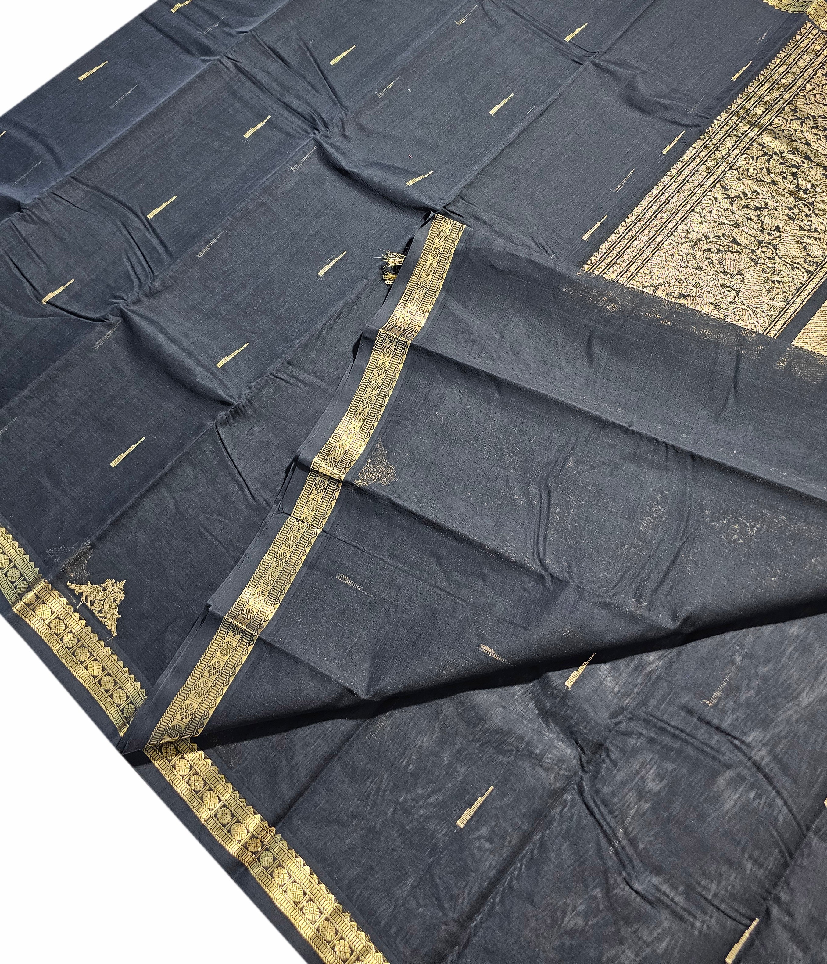 Kanchipuram Rich pallu Cotton Saree