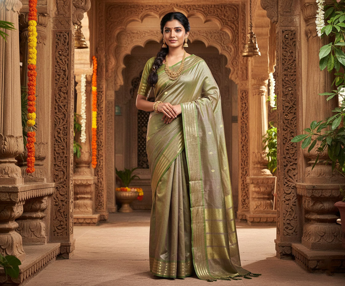 Kanchipuram Pure Silk Cotton Saree
