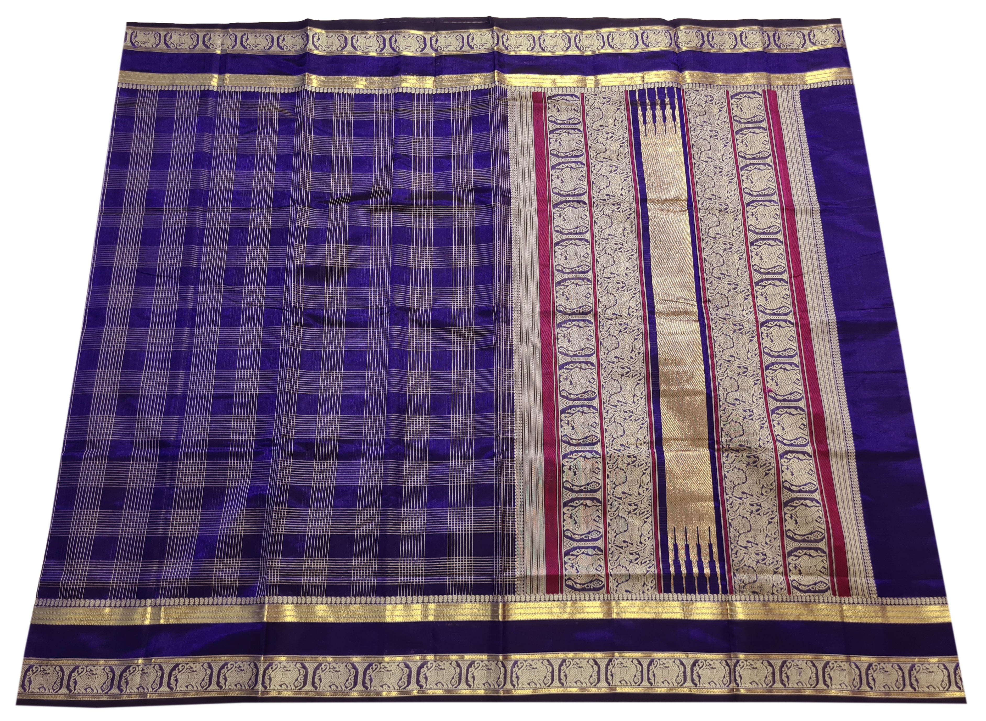 Kanchipuram Pure Silk Cotton Saree