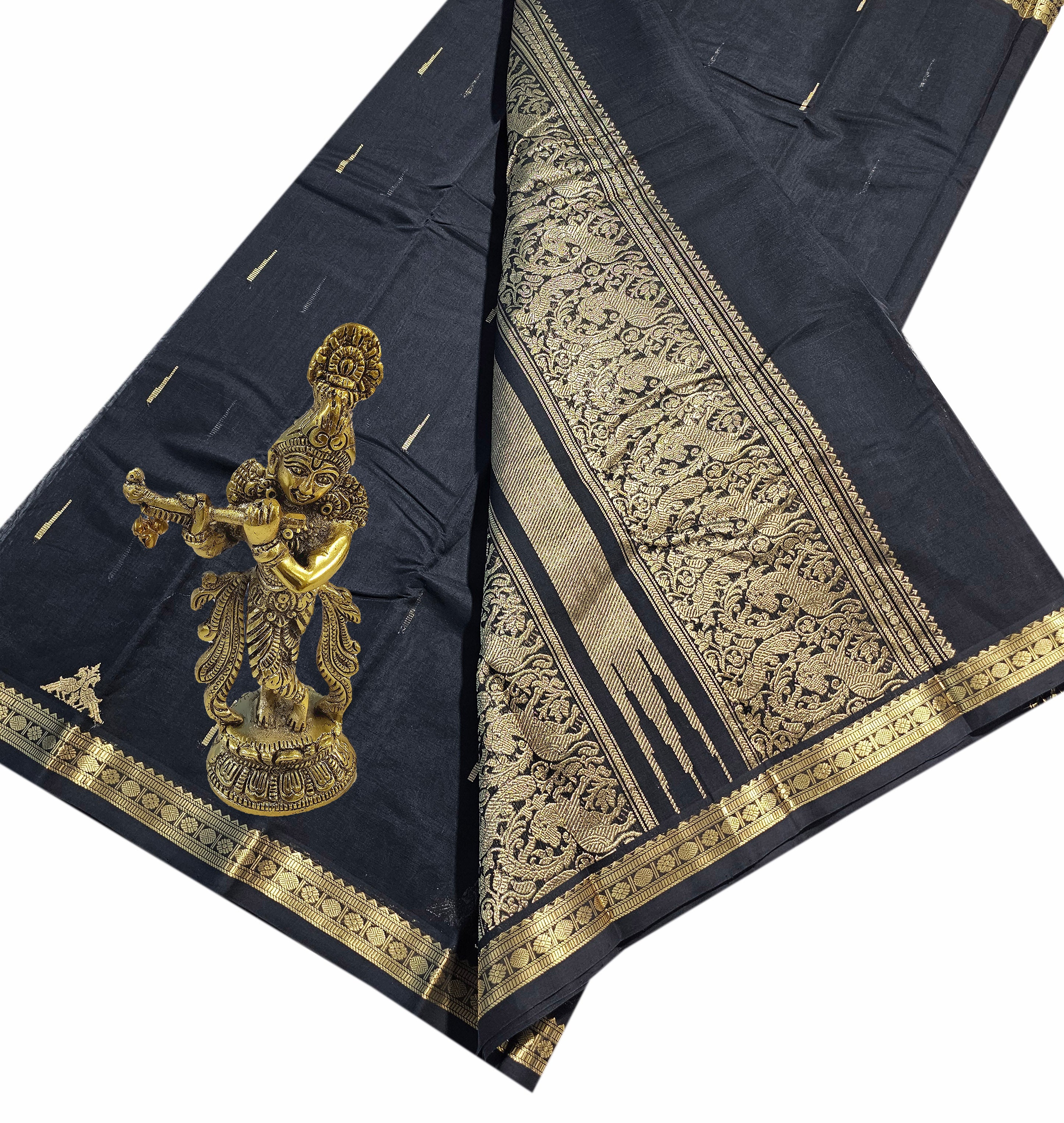 Kanchipuram Rich pallu Cotton Saree